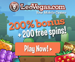 Leo Vegas 200 Free Spins + 200% Bonus