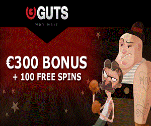 Guts gives 100 Free Spin + 100% bonus
